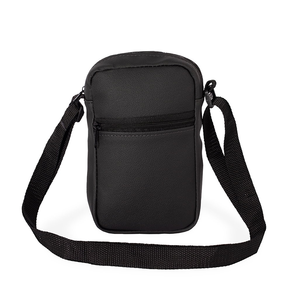 BOLSA DE OMBRO COURO SINTÉTICO SPX-15387A-PRE NA COR PRETO