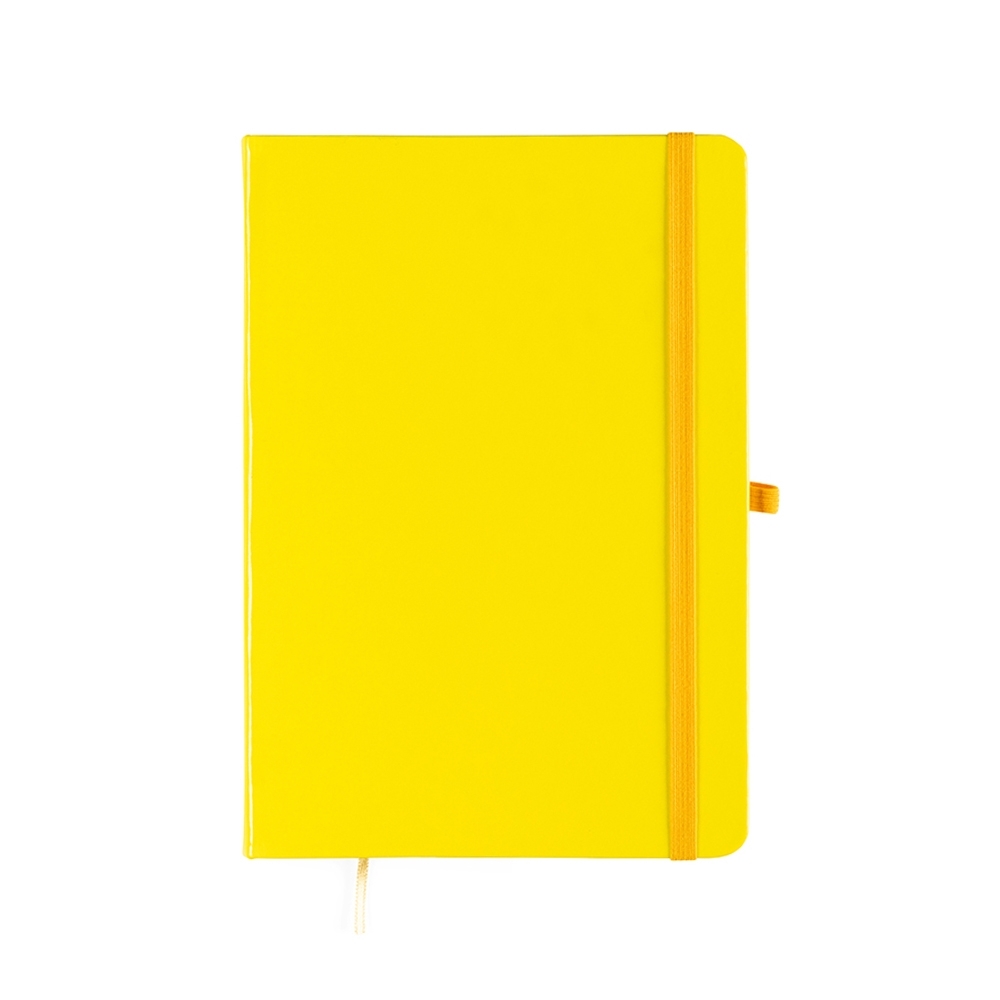 CADERNETA LAMINADA SEM PAUTA SPX-15460S-AMA NA COR AMARELO