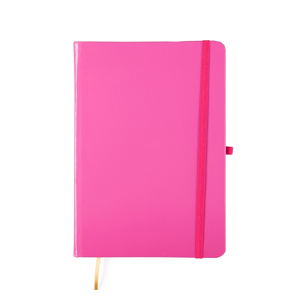 CADERNETA LAMINADA COM PAUTA SPX-15460P-ROS NA COR ROSA
