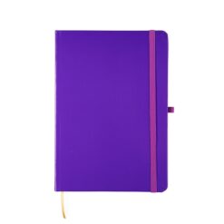 CADERNETA LAMINADA COM PAUTA SPX-15460P-ROX NA COR ROXO