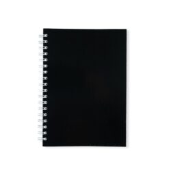 CADERNO LAMINADO COM PAUTA SPX-15466-PRE NA COR PRETO