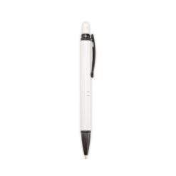 CANETA METAL TOUCH SPX-05019A-BCO/PRE NA COR BRANCO