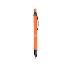 CANETA METAL TOUCH SPX-09266B-LAR/PRE NA COR LARANJA