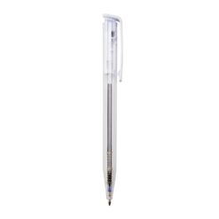 CANETA PLÁSTICA SPX-13630T-TRA/BCO NA COR TRANSPARENTE