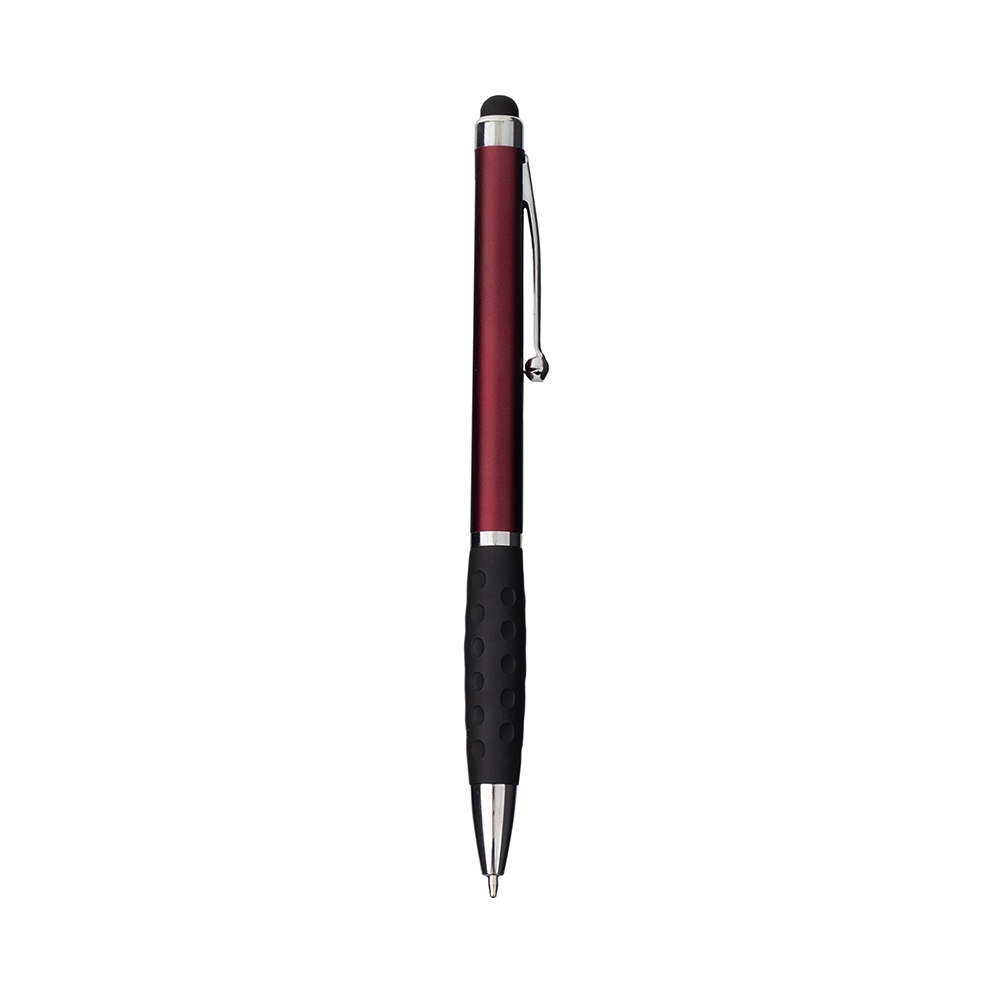 CANETA PLÁSTICA TOUCH SPX-09122-VM NA COR VERMELHO