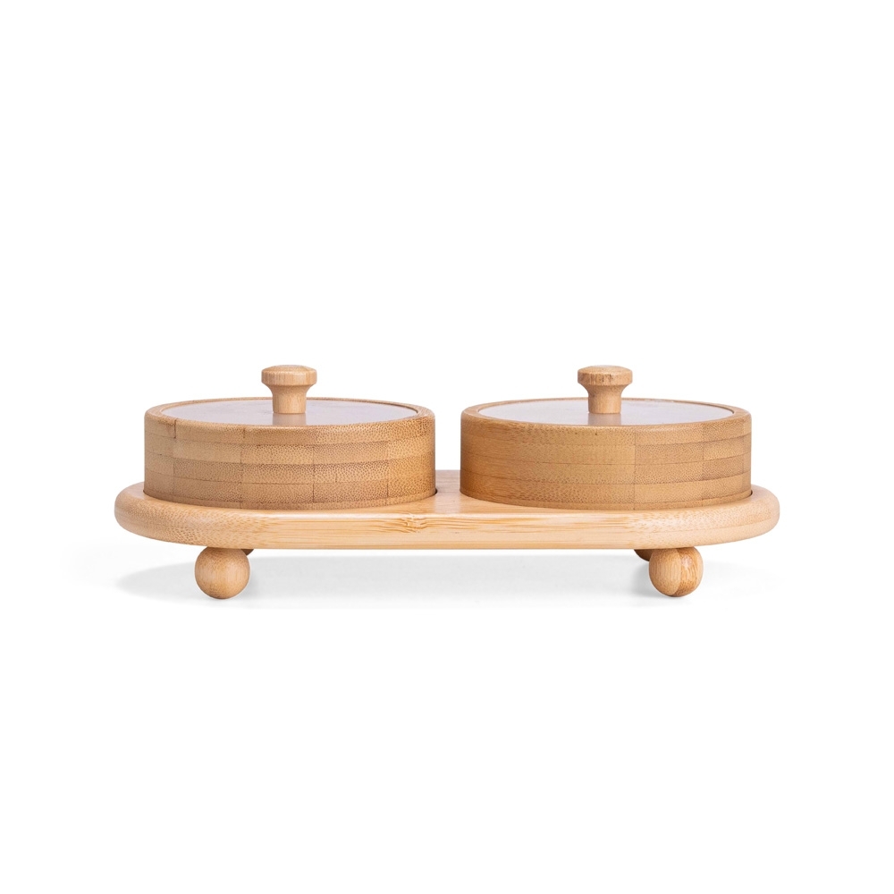 CONJUNTO POTES BAMBU 2 PEÇAS SPX-15443-BMB NA COR BAMBU