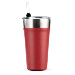 COPO TÉRMICO COM CANUDO 550ML SPX-P@18655-VME NA COR VERMELHO