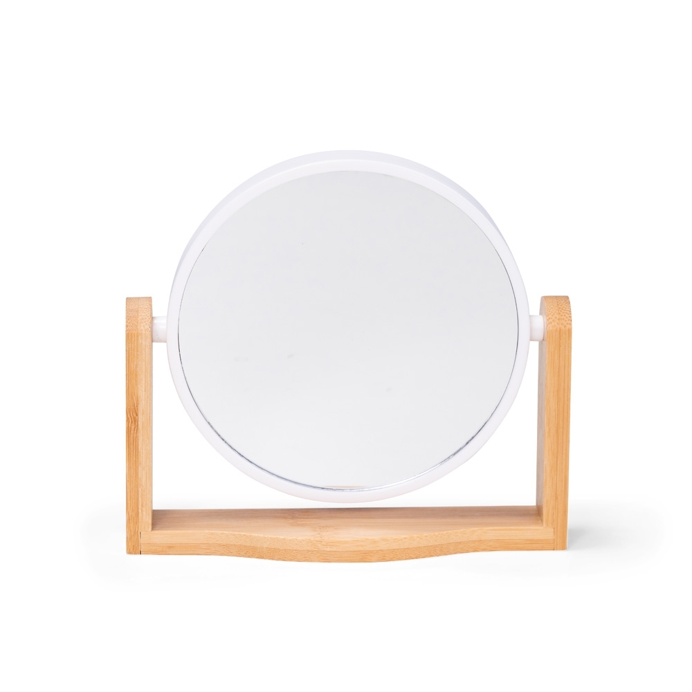 ESPELHO DE MESA BAMBU SPX-19100-BCO NA COR BRANCO