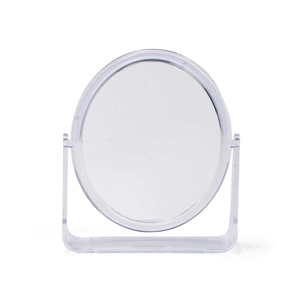 ESPELHO DE MESA OVAL PLÁSTICO SPX-19098-TRA NA COR TRANSPARENTE