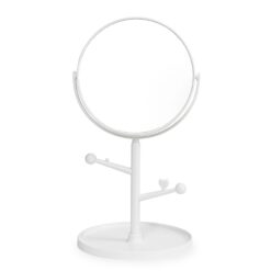 ESPELHO DE MESA PLÁSTICO SPX-19097-BCO NA COR BRANCO
