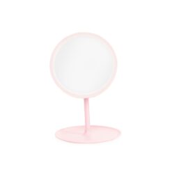ESPELHO DE MESA PLÁSTICO COM LED SPX-18981A-ROS NA COR ROSA