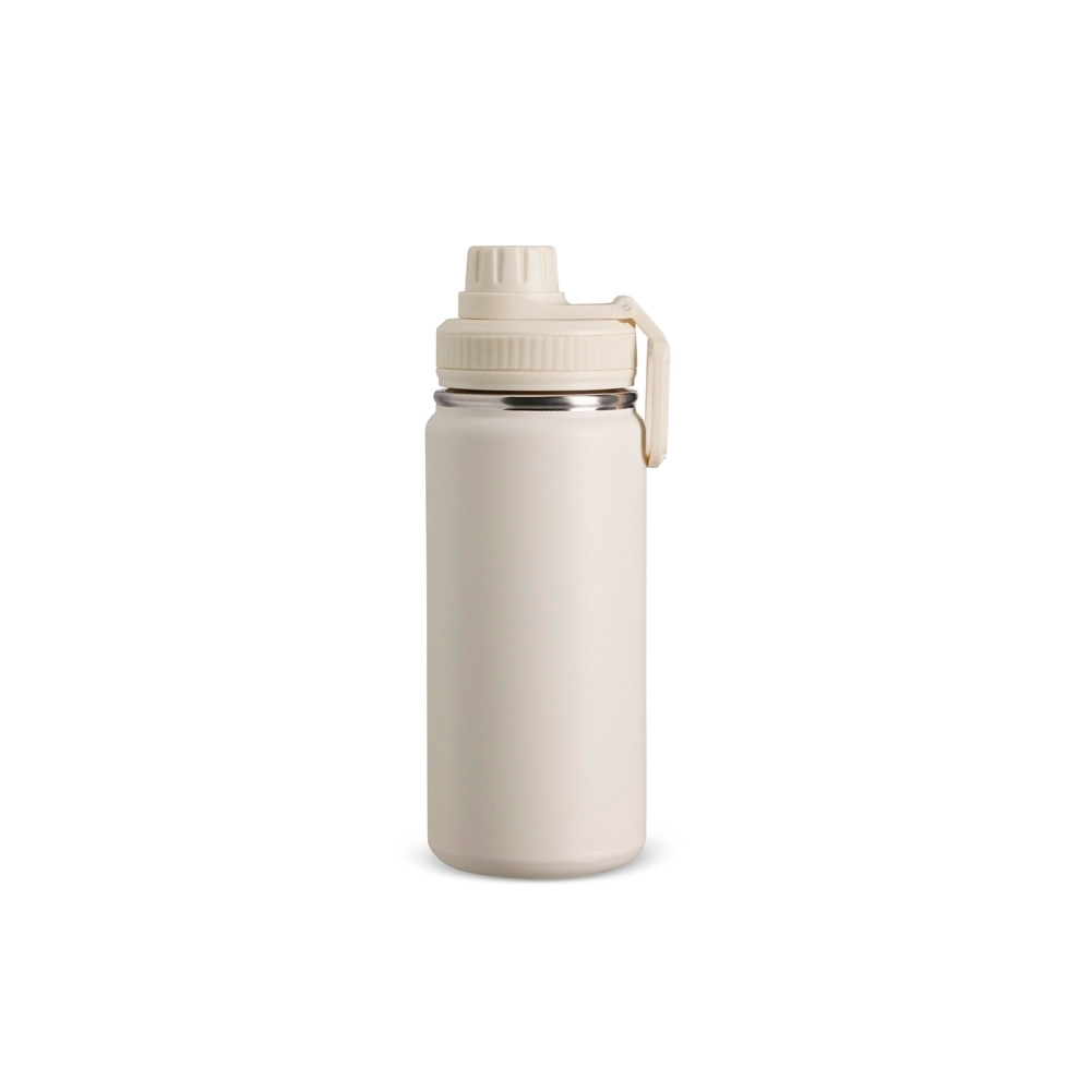GARRAFA TÉRMICA INOX 550ML SPX-08195-CRE NA COR BEGE