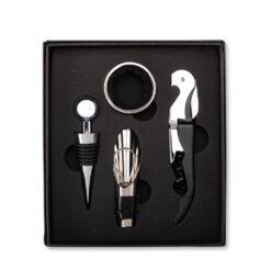 KIT VINHO 4 PEÇAS SPX-19120-PRE NA COR PRETO