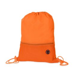 MOCHILA SACO POLIÉSTER SPX-19061-LAR NA COR LARANJA