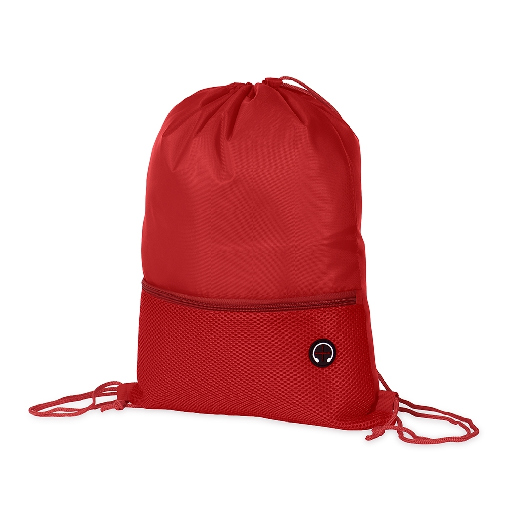 MOCHILA SACO POLIÉSTER SPX-19061-VM NA COR VERMELHO