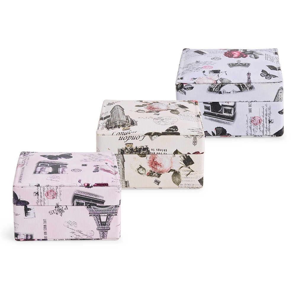 PORTA-JOIAS SPX-P$CX1252-MIS NA COR BRANCO