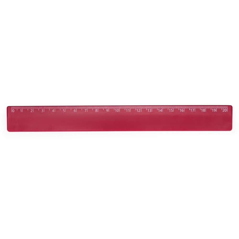 RÉGUA PLÁSTICA 20CM SPX-13724A-VM NA COR VERMELHO